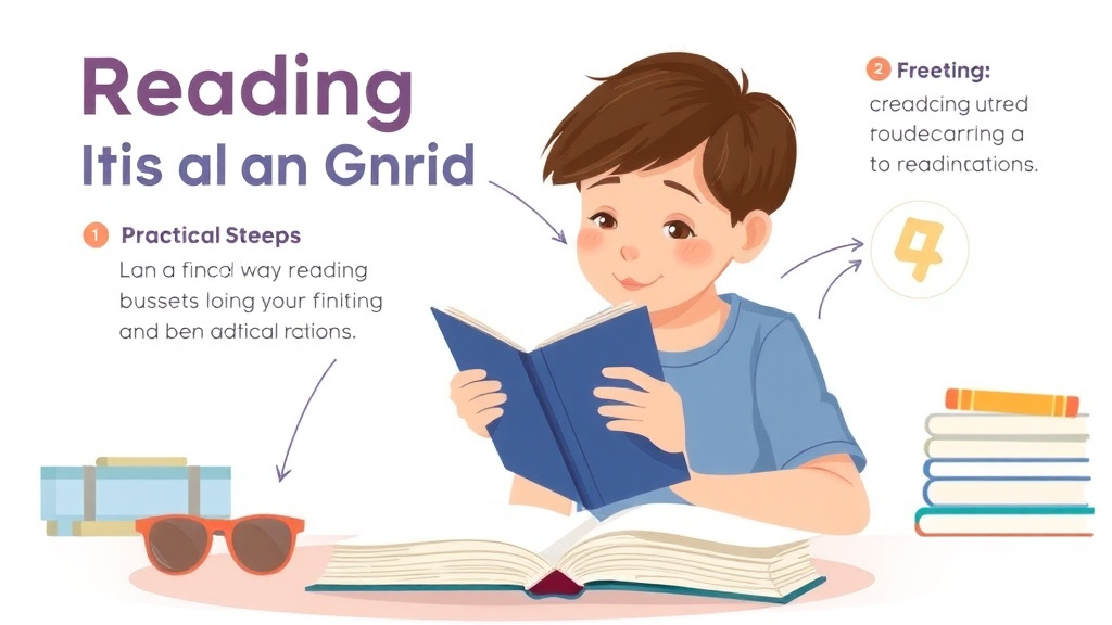 Visual guide for practical steps in reading struggles in fourth grade