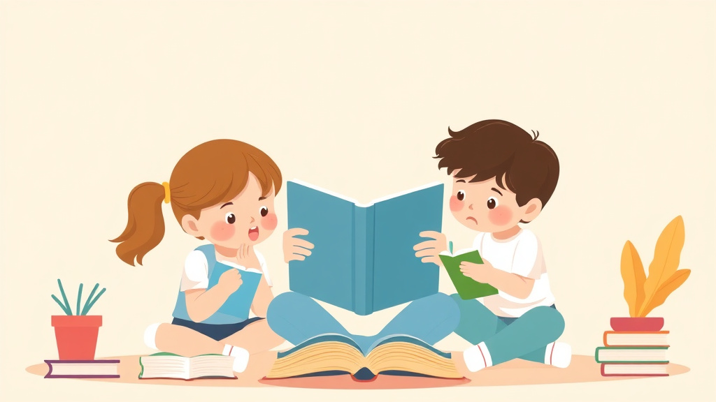 Illustration showing key concepts related to reading struggles in pre k