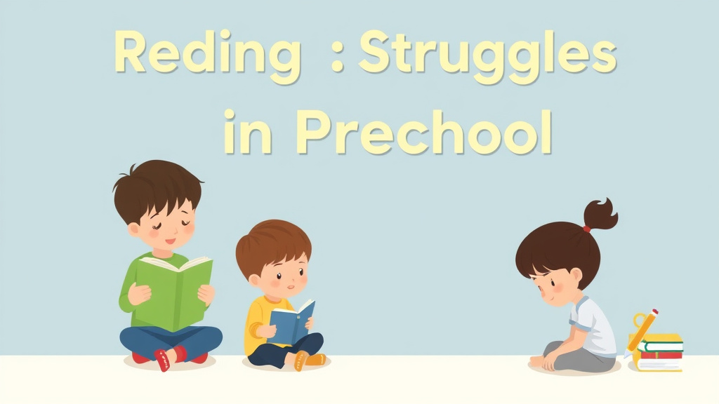 Visual guide for practical steps in reading struggles in preschool