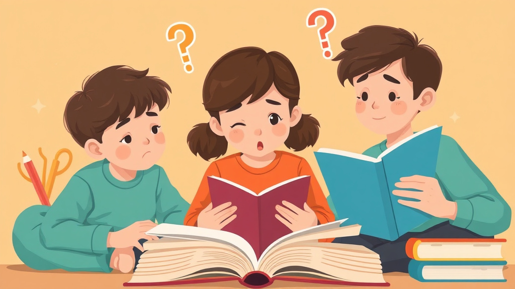 Illustration showing key concepts related to reading struggles with word problems