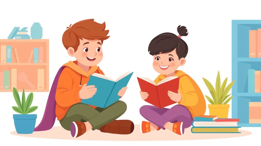 Illustration showing key concepts related to when to get reading tutoring