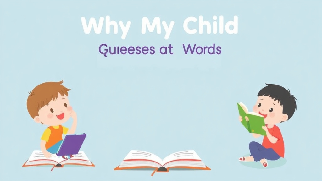 Visual guide for practical steps in why my child guesses at words