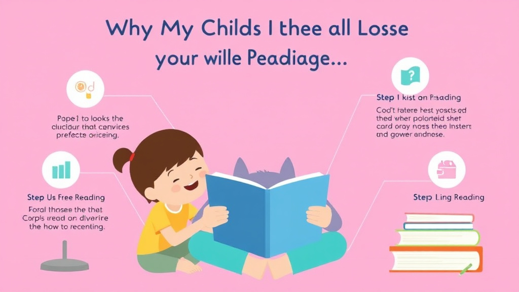 Visual guide for practical steps in why my child loses place while reading