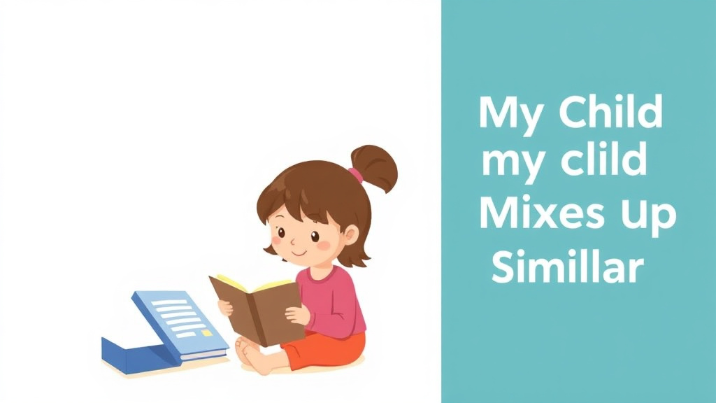 Visual guide for practical steps in why my child mixes up similar words