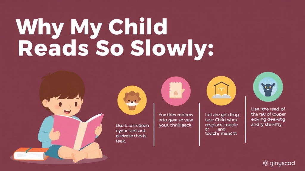 Visual guide for practical steps in why my child reads so slowly