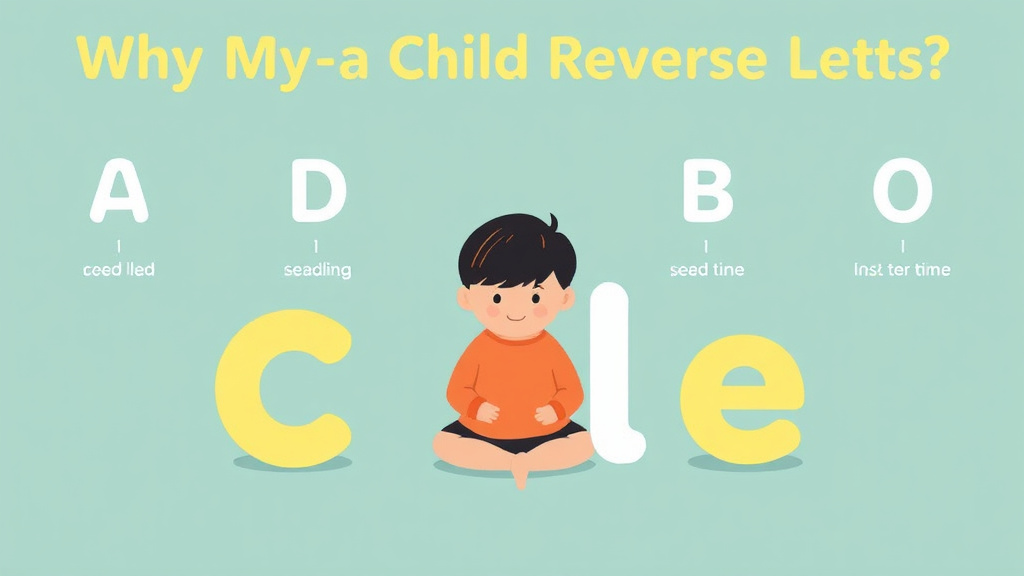 Visual guide for practical steps in why my child reverses letters