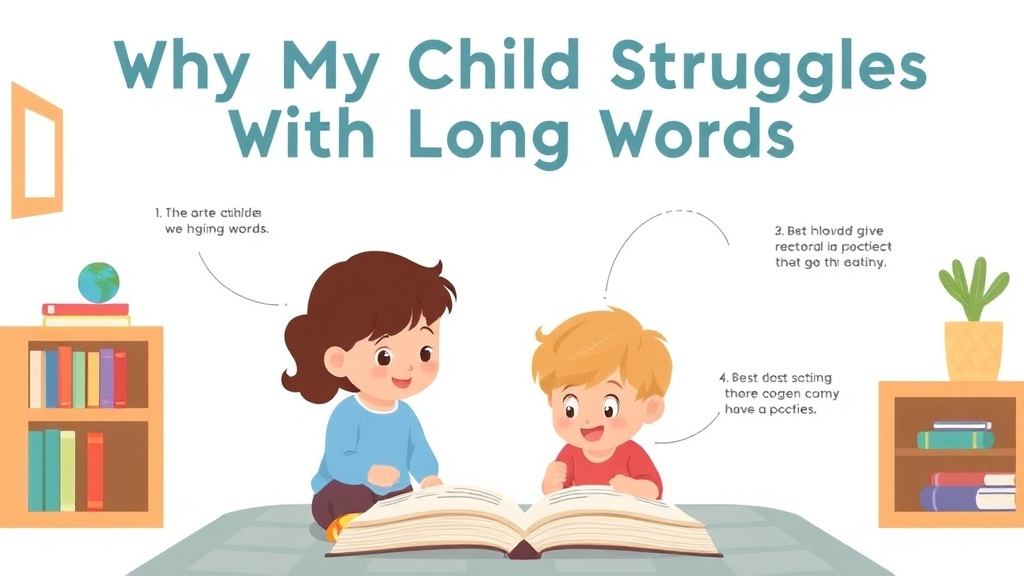 Visual guide for practical steps in why my child struggles with long words