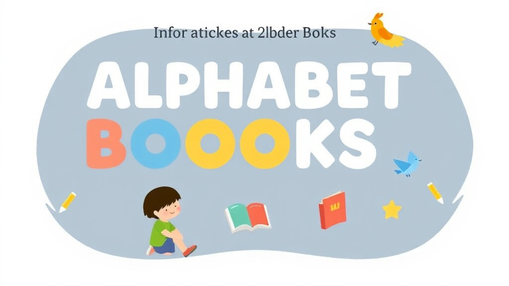 Visual guide for practical steps in alphabet books for older kids