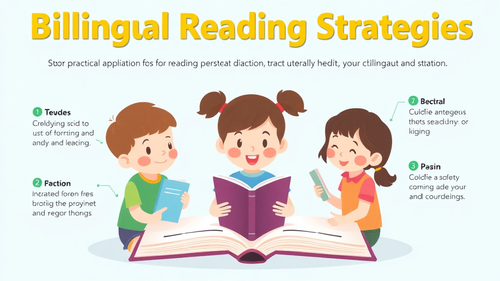 Visual guide for practical steps in bilingual reading strategies