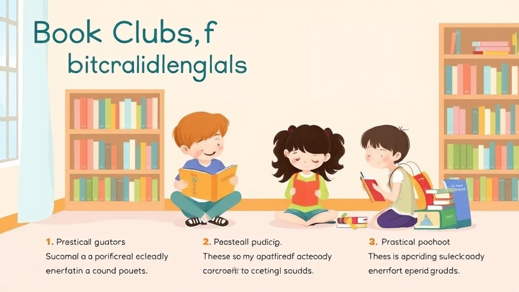 Visual guide for practical steps in book clubs for struggling readers