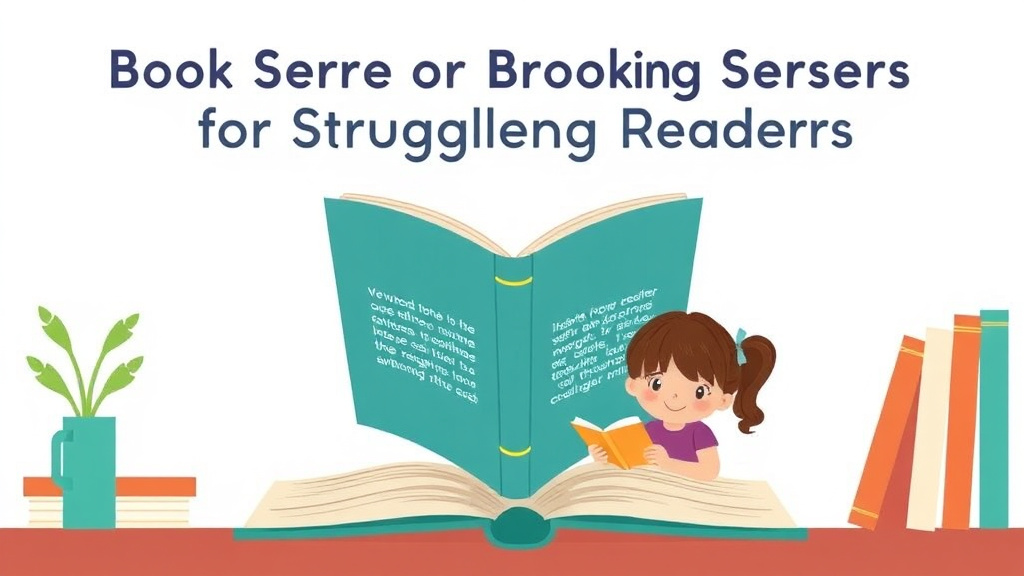 Visual guide for practical steps in book series for struggling readers