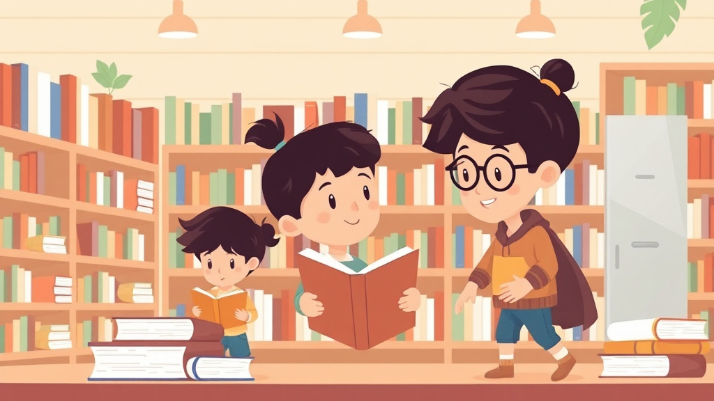 Illustration showing key concepts related to bookstore browsing strategies