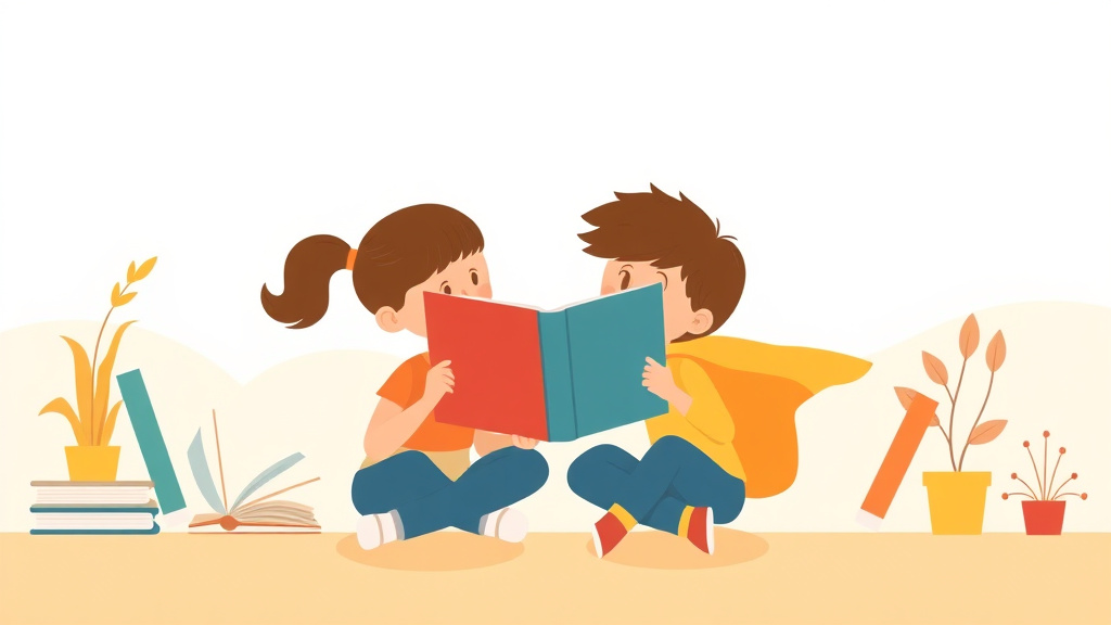 Illustration showing key concepts related to choosing books for struggling readers