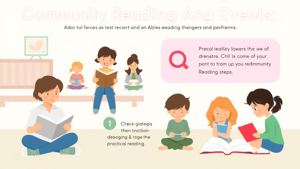 Visual guide for practical steps in community reading events