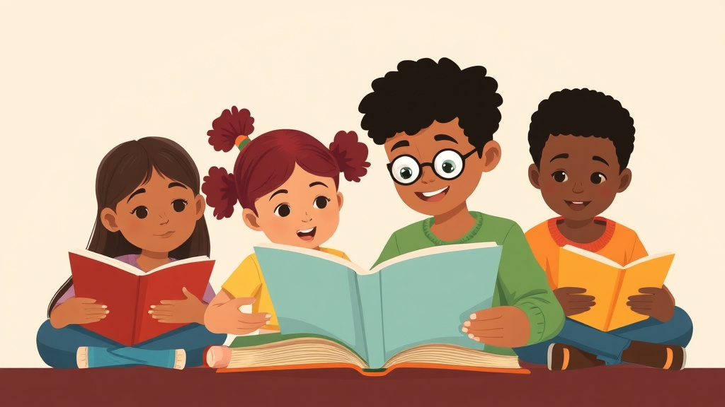 Illustration showing key concepts related to diverse books for struggling readers