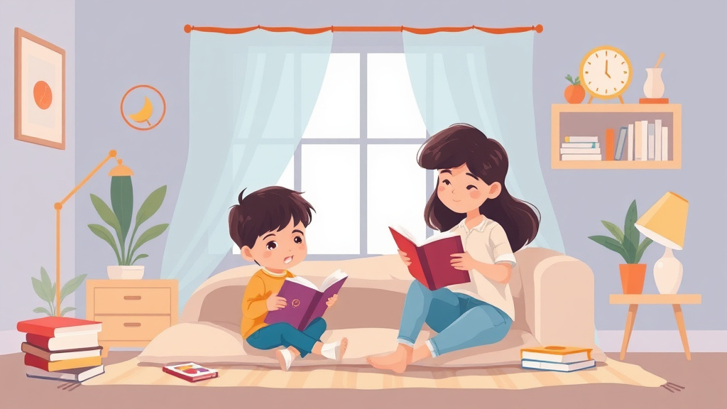 Illustration showing key concepts related to echo reading at home