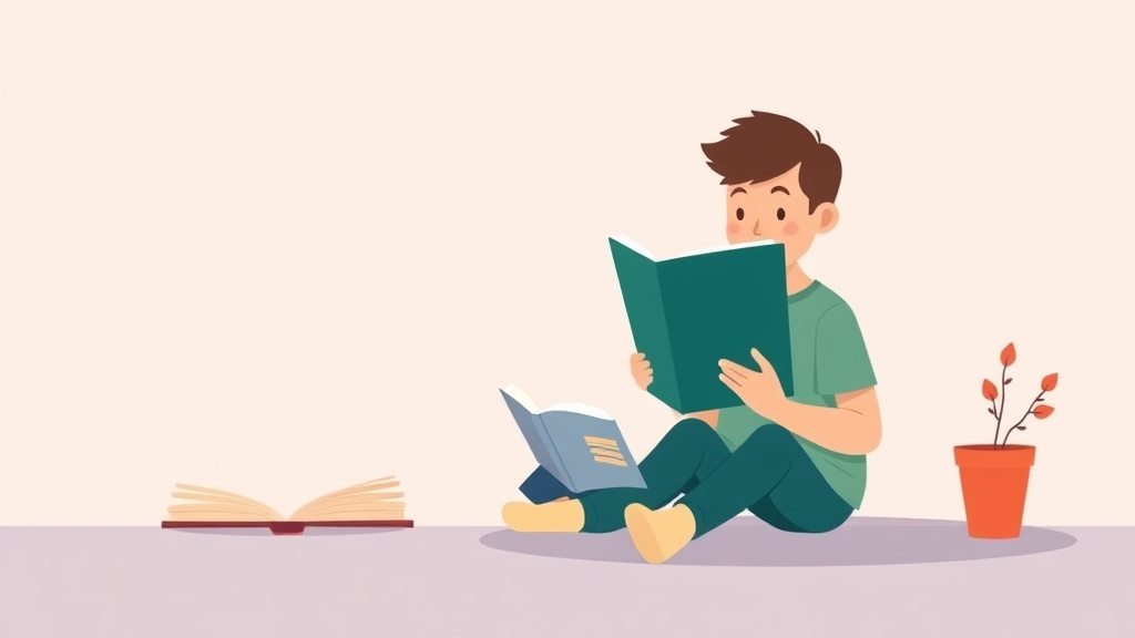 Illustration showing key concepts related to growth mindset for reading