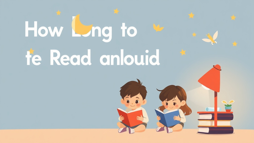 Illustration showing key concepts related to how long to read aloud