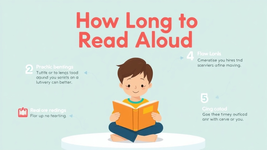 Visual guide for practical steps in how long to read aloud