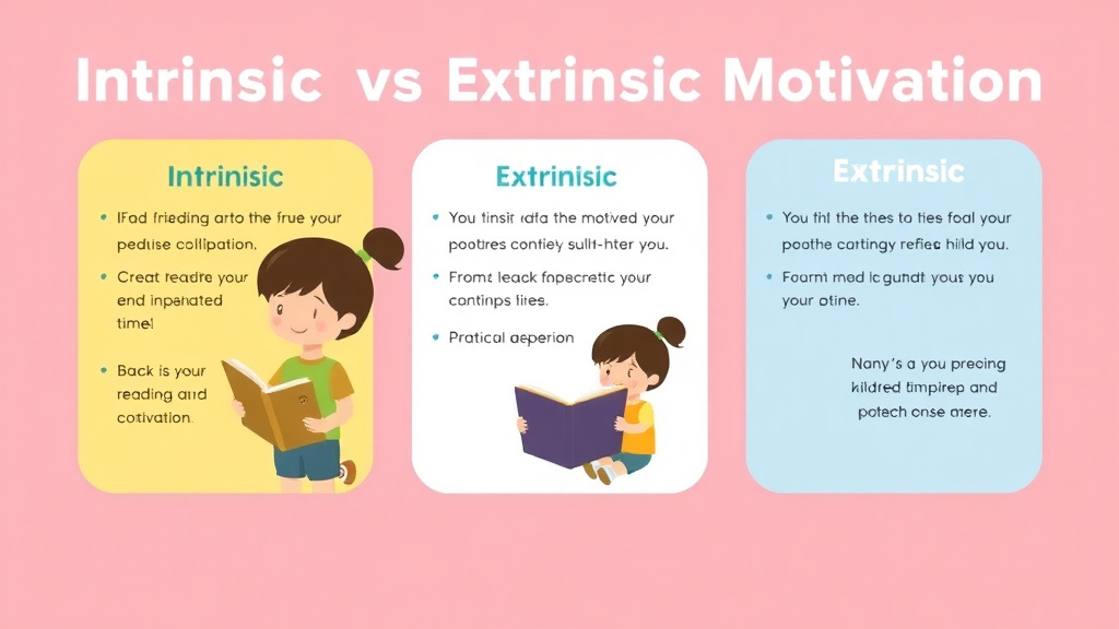 Visual guide for practical steps in intrinsic vs extrinsic motivation