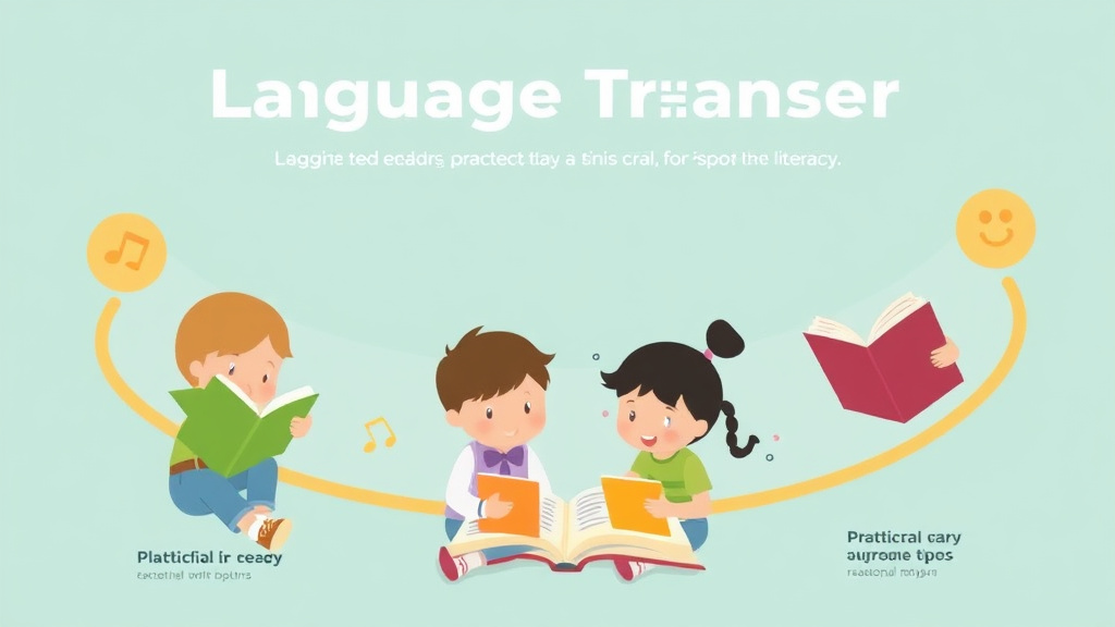 Visual guide for practical steps in language transfer in reading