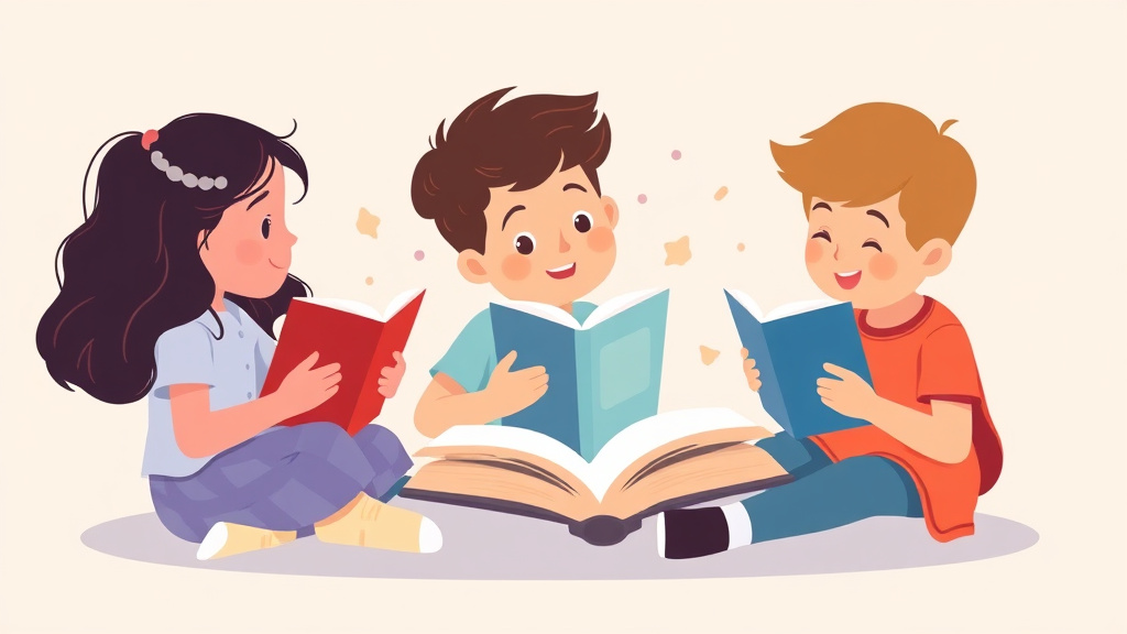 Illustration showing key concepts related to making connections while reading