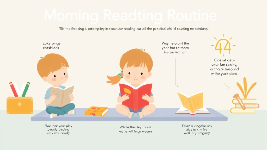 Visual guide for practical steps in morning reading routine