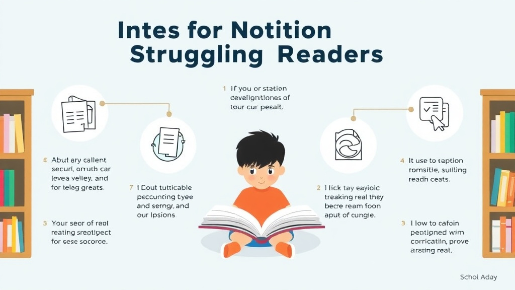 Visual guide for practical steps in nonfiction for struggling readers