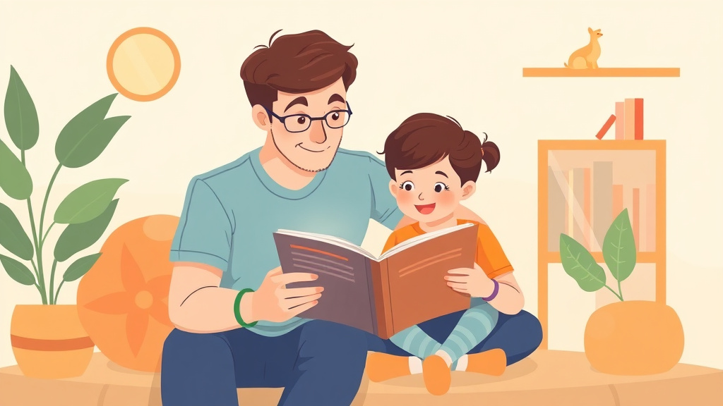 Illustration showing key concepts related to partner reading with your child