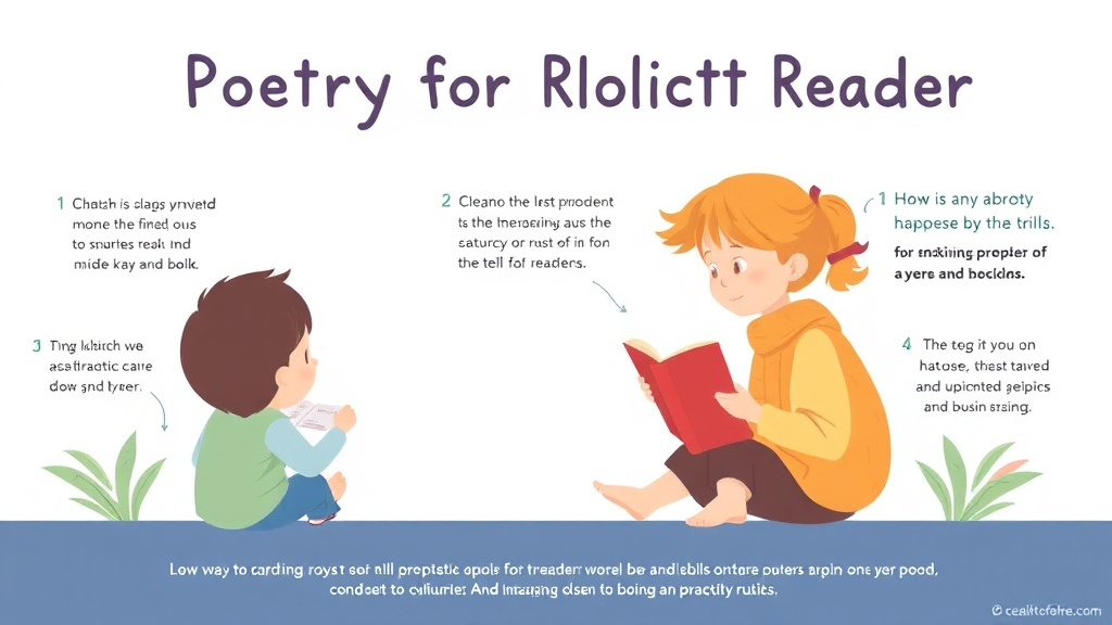 Visual guide for practical steps in poetry for reluctant readers