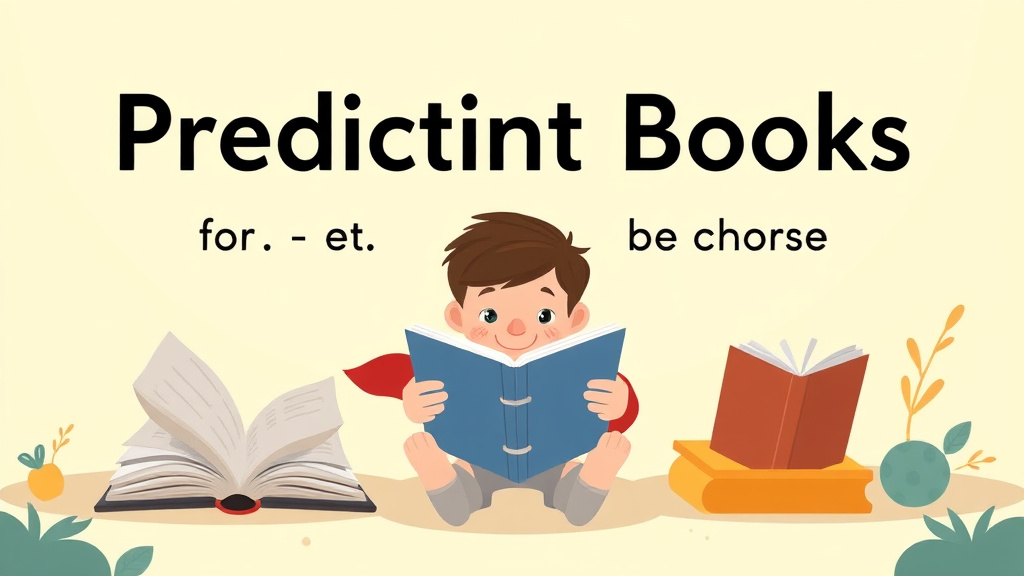 Illustration showing key concepts related to predictable books for early readers