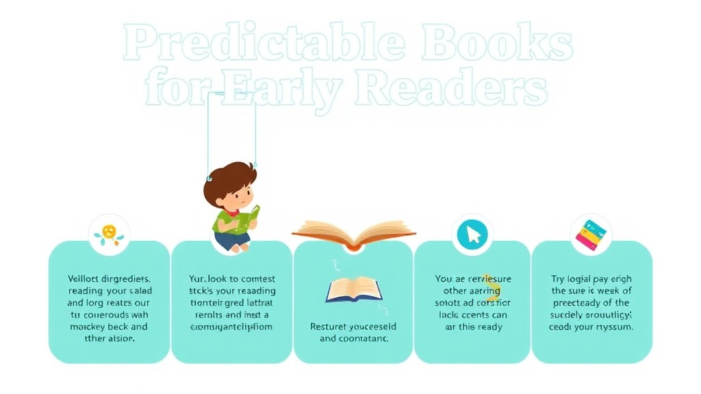 Visual guide for practical steps in predictable books for early readers