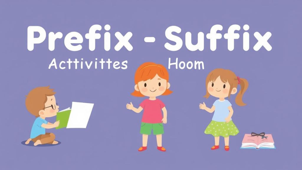 Visual guide for practical steps in prefix suffix activities at home