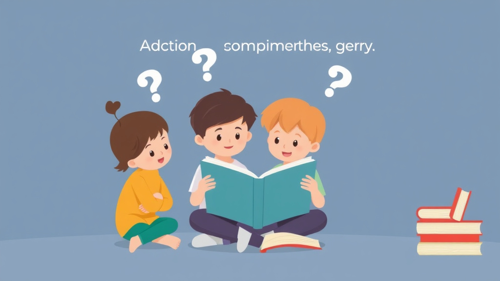 Visual guide for practical steps in questioning during reading