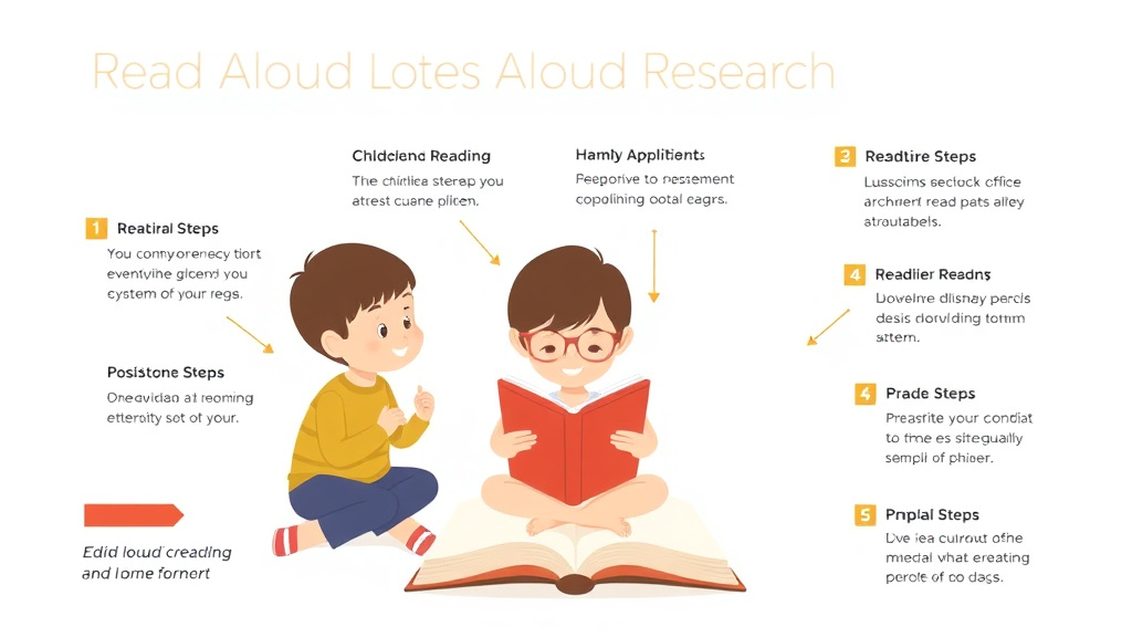 Visual guide for practical steps in read aloud benefits research