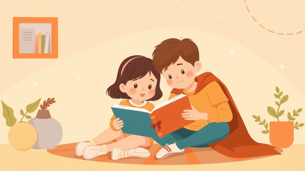 Illustration showing key concepts related to reading aloud and bonding