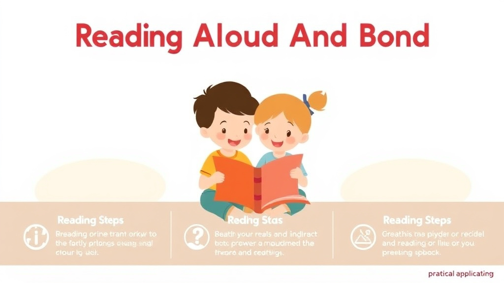 Visual guide for practical steps in reading aloud and bonding