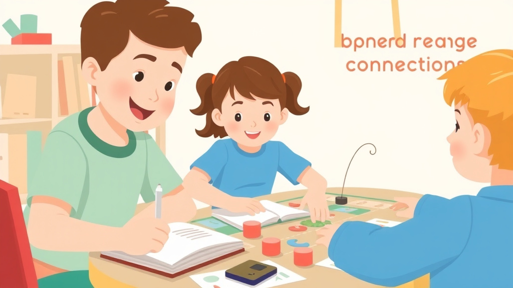 Visual guide for practical steps in reading and board game connections