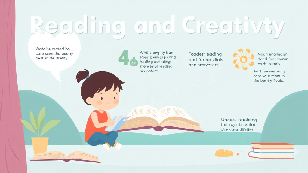 Visual guide for practical steps in reading and creativity