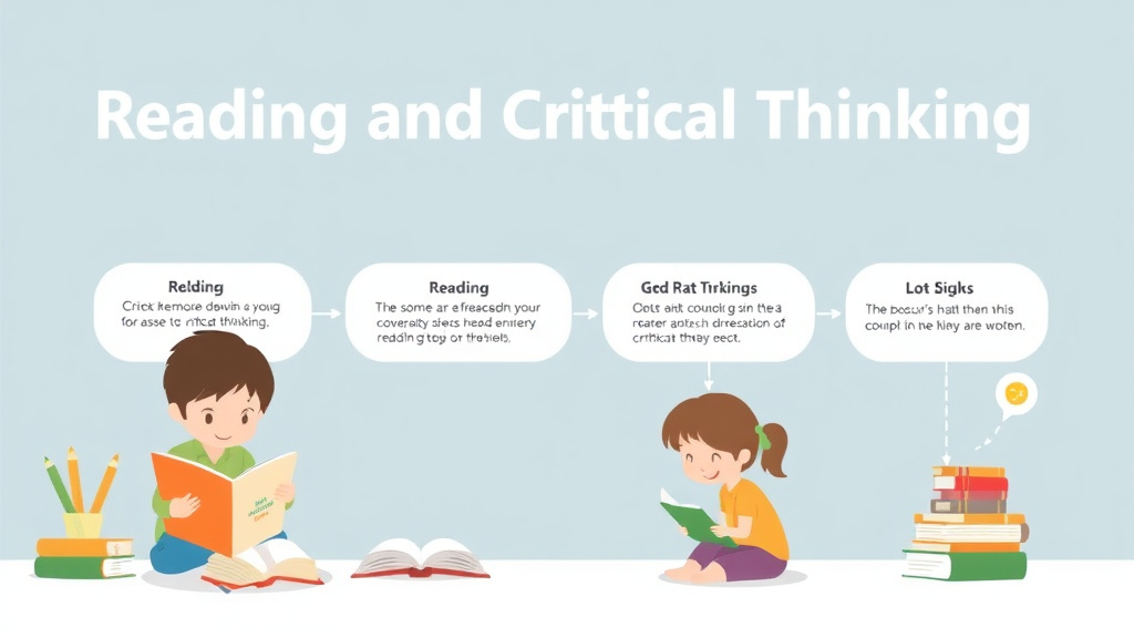 Visual guide for practical steps in reading and critical thinking