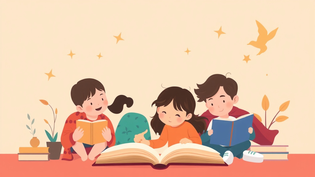 Illustration showing key concepts related to reading and empathy development