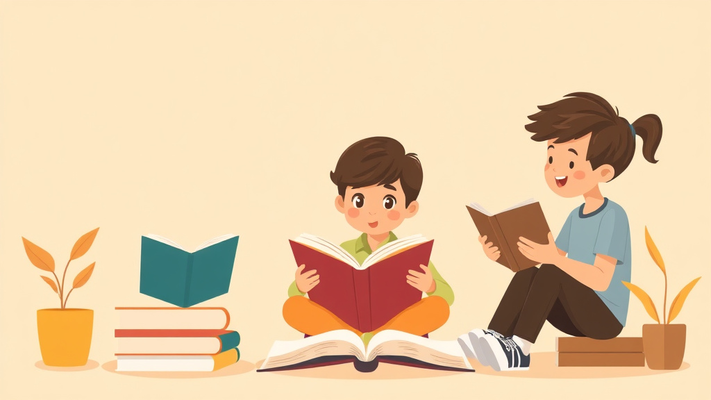 Illustration showing key concepts related to reading and english language learners