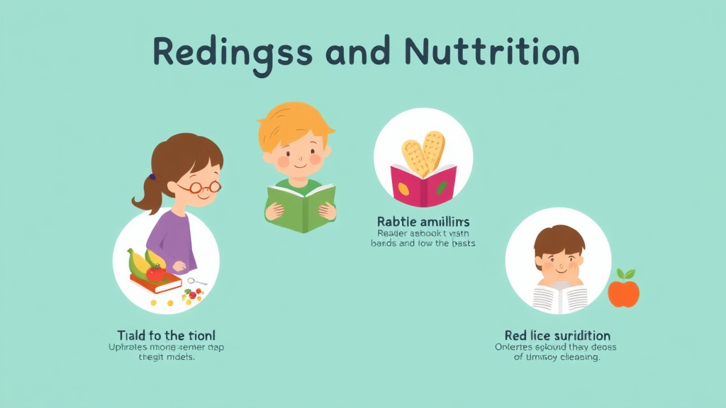 Visual guide for practical steps in reading and nutrition