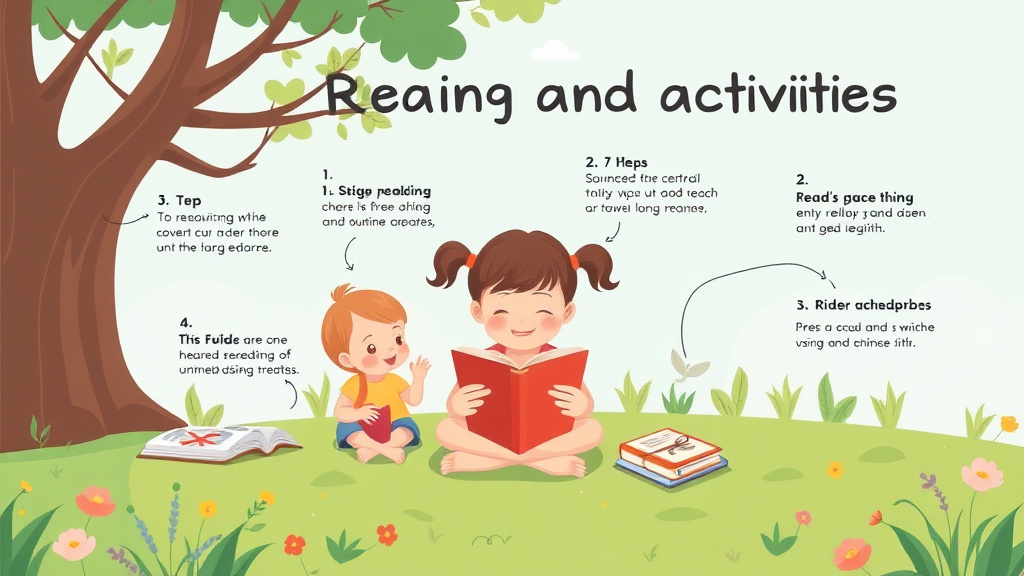 Visual guide for practical steps in reading and outdoor activities