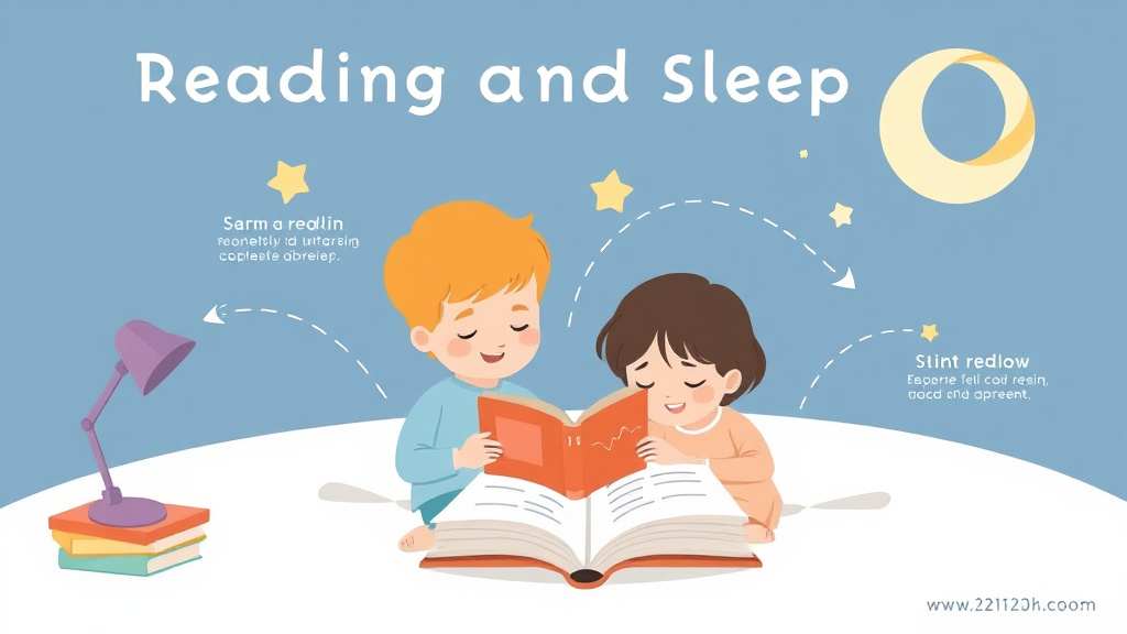 Visual guide for practical steps in reading and sleep connection
