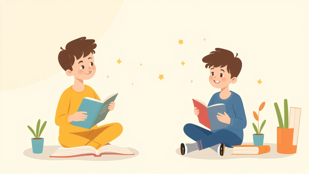 Illustration showing key concepts related to reading and writing connection