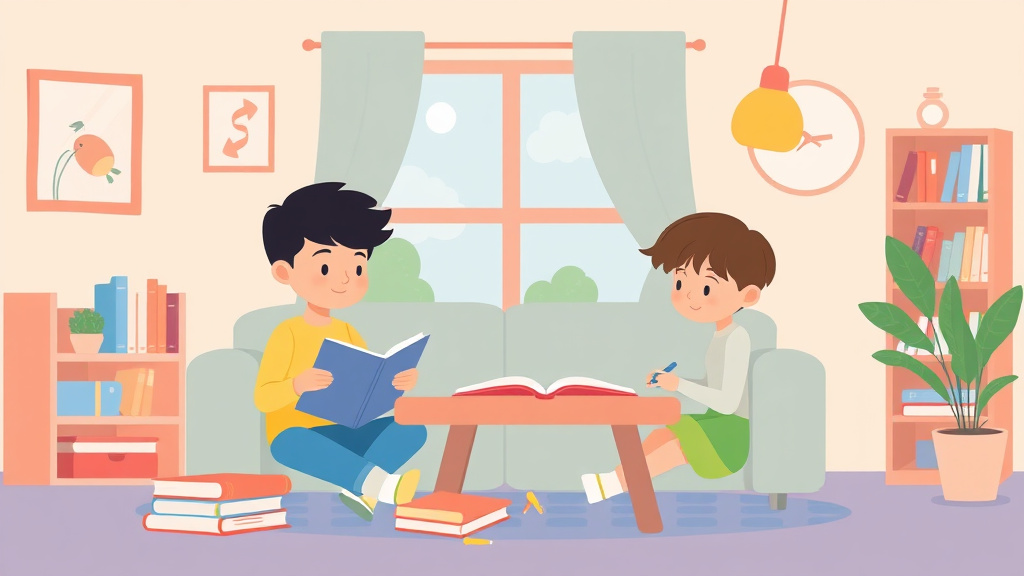 Illustration showing key concepts related to reading and writing workshop at home