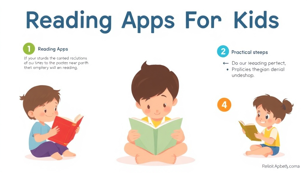 Visual guide for practical steps in reading apps for kids review
