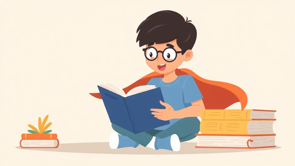 Illustration showing key concepts related to reading benchmarks by grade