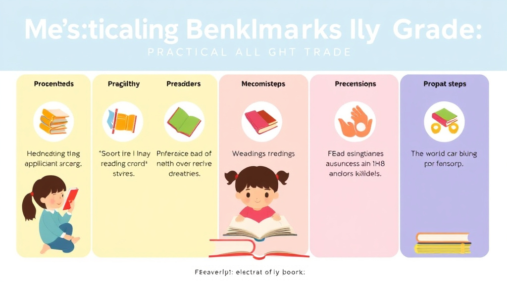 Visual guide for practical steps in reading benchmarks by grade